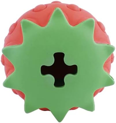 Strawberry-Shaped Dog Treat Dispensing Toy – Scented and Interactive Treat Game for Dogs, Pigs, and Other Pets