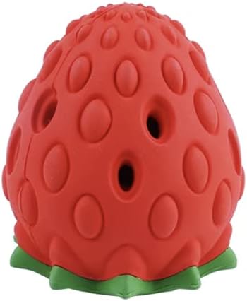 Strawberry-Shaped Dog Treat Dispensing Toy – Scented and Interactive Treat Game for Dogs, Pigs, and Other Pets