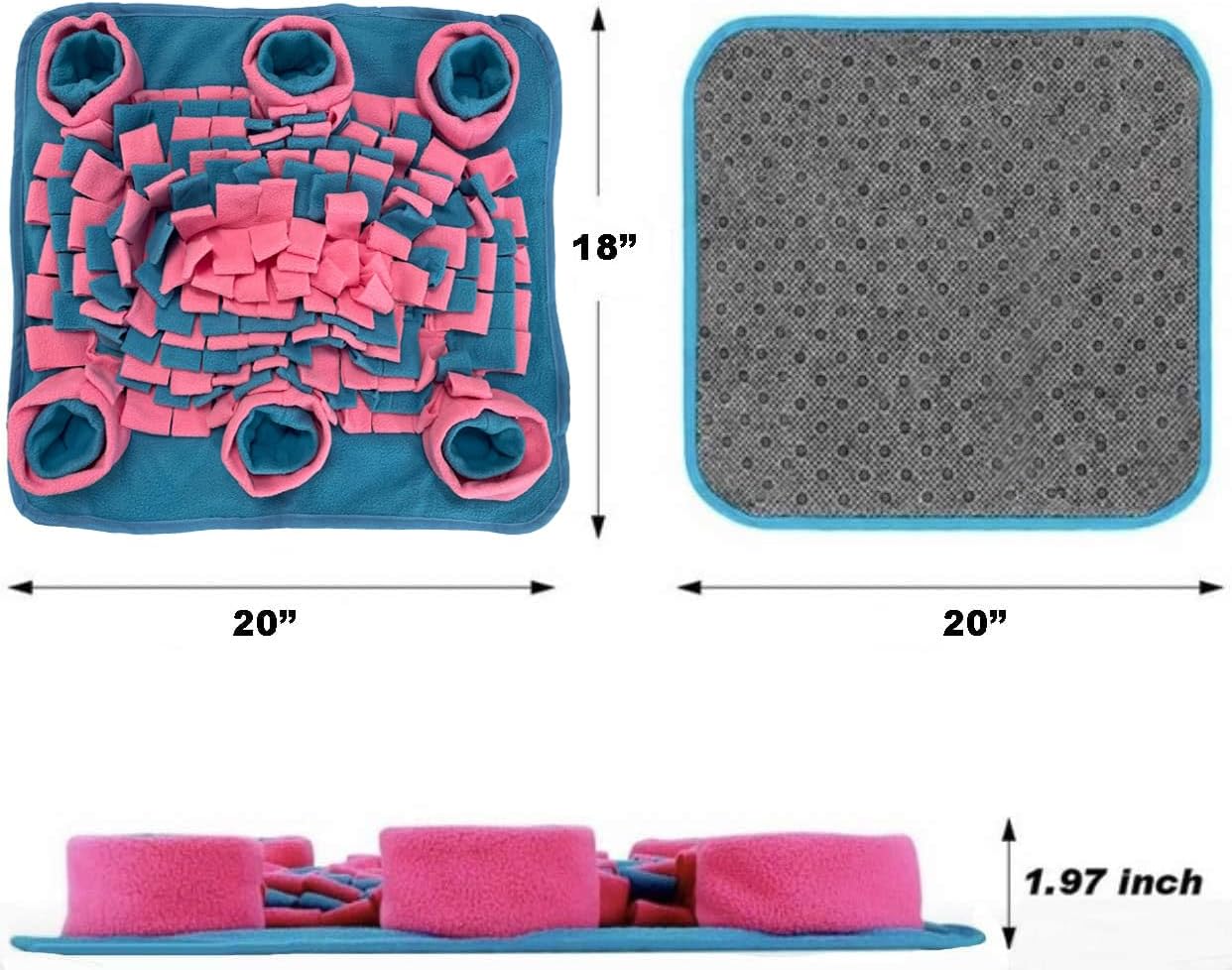 Snuffle Mat Treat Dispenser Tumbler & Adjustable Harness Combo Pack