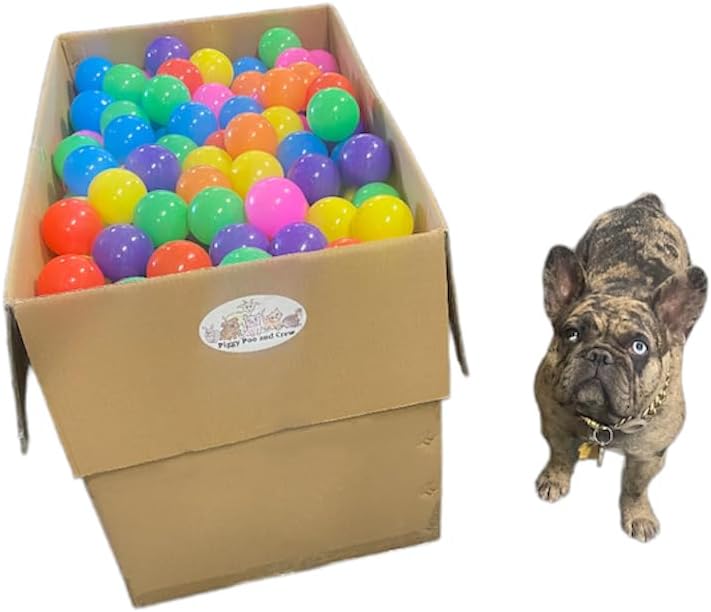 Piggy Poo and Crew 500 Jumbo 3.15" Crush Proof Ball Pit Game Balls - Assorted Colors