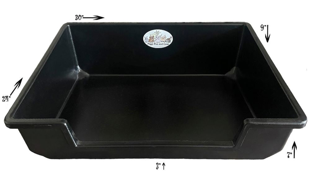 Piggy Poo and Crew Extra Large Litter Box - for Pigs Dogs Rabbits Goats or any animals big or small