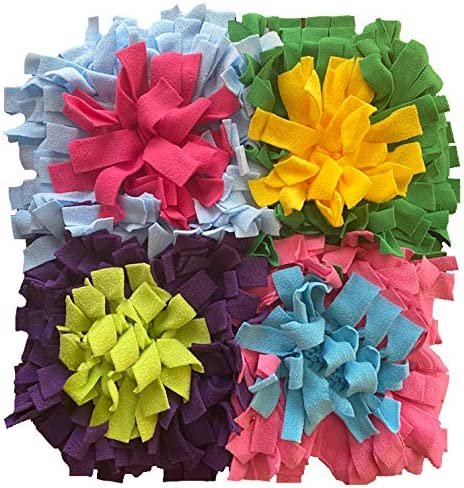 Piggy Poo and Crew Colorful Snuffle Play Mat  Non Skid Backing