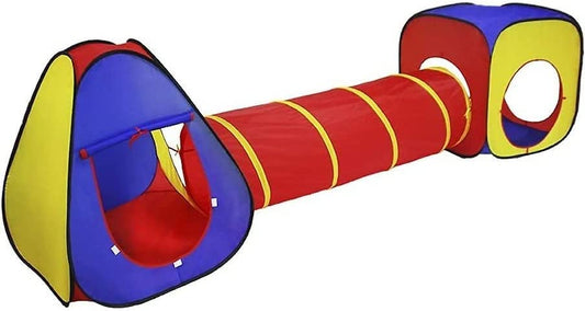 Piggy Poo and Crew Interactive Pet Tunnel and Ball Pit | Fun Pet Playhouse | Includes 50 Balls | Collapsible Design | Indoor/Outdoor - for Dogs, Pigs, Rabbits, and Other Small Pets