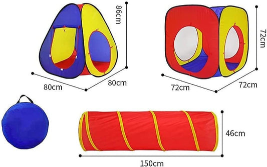 Piggy Poo and Crew Interactive Pet Tunnel and Ball Pit | Fun Pet Playhouse | Includes 50 Balls | Collapsible Design | Indoor/Outdoor - for Dogs, Pigs, Rabbits, and Other Small Pets