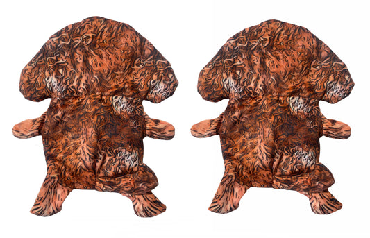 Piggy Poo and Crew Goldendoodle Crinkle Squeaker Toy 2 Pack Pet Toys