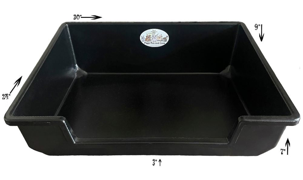 Piggy Poo and Crew Extra Large Litter Box - for Animals Big or Small