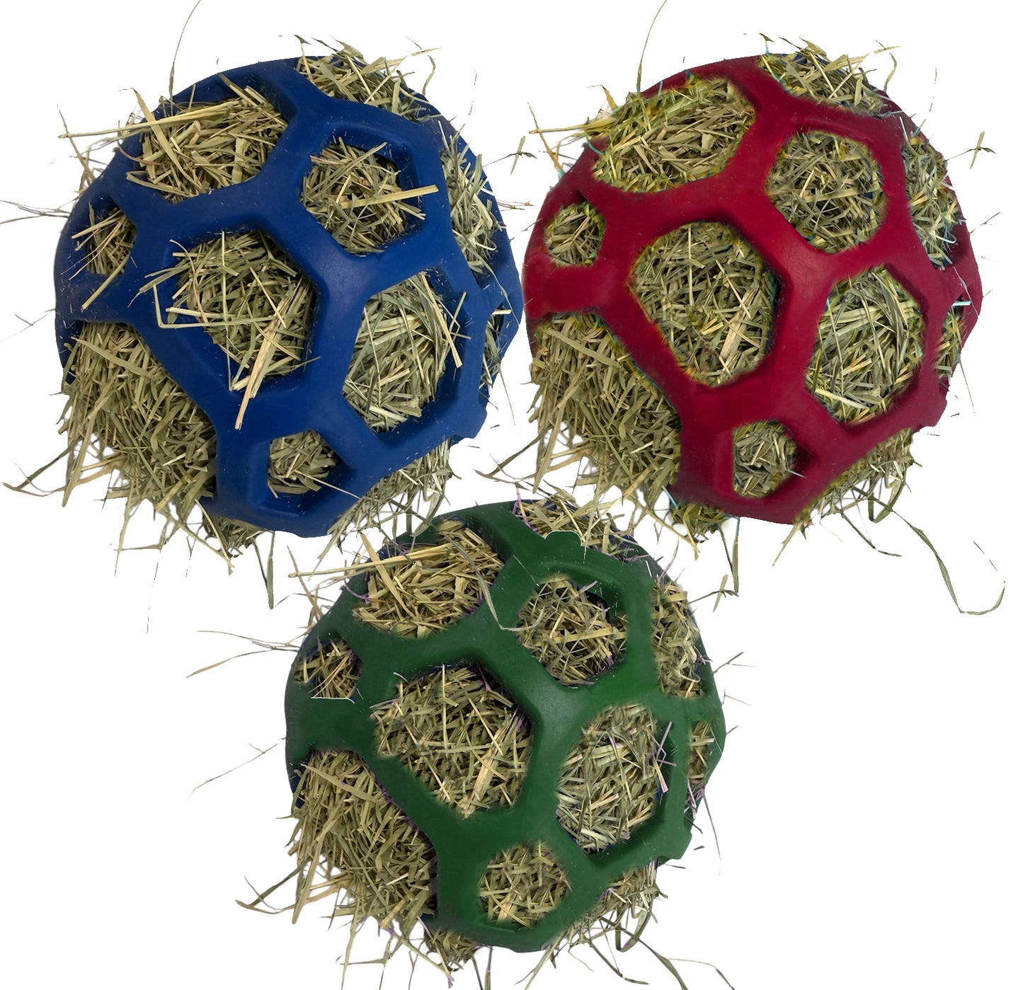 Hay-Stuffed Foraging Balls for Bunnies Rabbits Guinea Pigs or other Pets