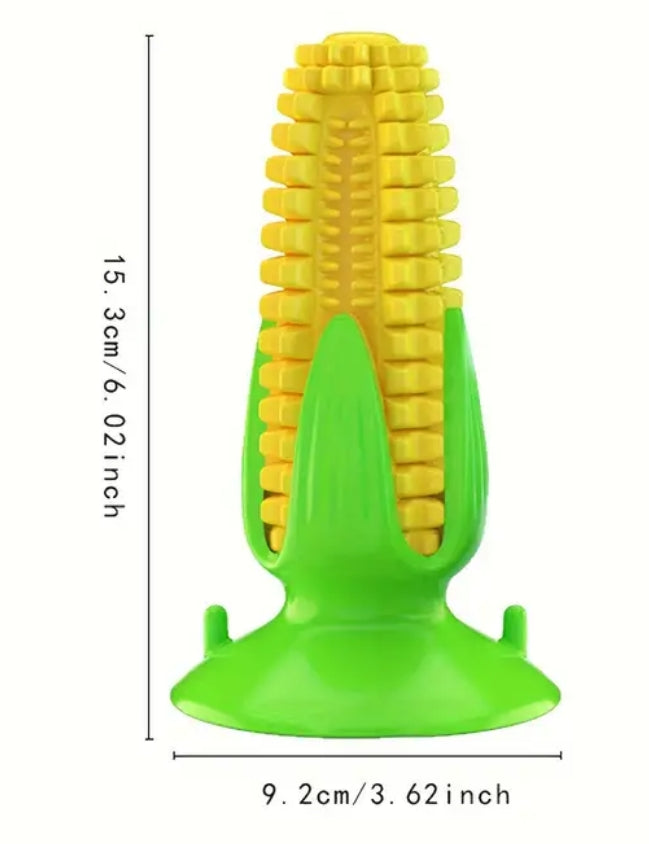Piggy Poo and Crew Corn-Shaped Dental and Treat Squeaker Game for Dogs and other Pets