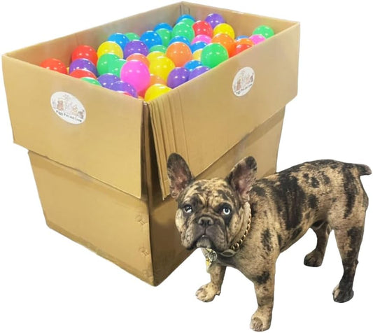 Piggy Poo and Crew 500 Jumbo 3.15" Crush Proof Ball Pit Game Balls - Assorted Colors