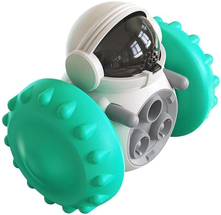 Piggy Poo and Crew Pet Slow Feeder Puzzle Game and Robot Treat Dispenser Combo Pack