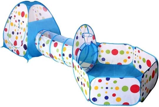 Piggy Poo and Crew Interactive Pet Tunnel and Ball Pit | Fun Pet Playhouse | Includes 50 Balls | Collapsible Design | Indoor/Outdoor - for Dogs, Pigs, Cats, Rabbits, and other Small Animals