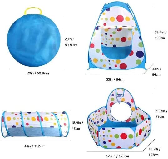 Piggy Poo and Crew Interactive Pet Tunnel and Ball Pit | Fun Pet Playhouse | Includes 50 Balls | Collapsible Design | Indoor/Outdoor - for Dogs, Pigs, Cats, Rabbits, and other Small Animals