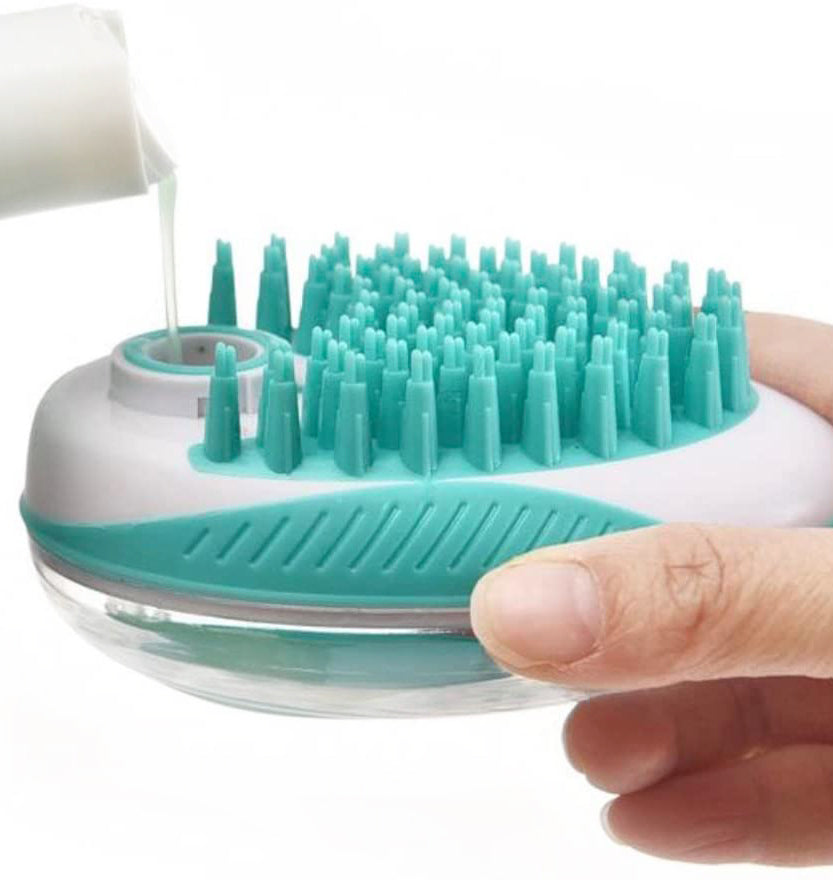 Piggy Poo and Crew Pet Shampoo and Shampoo Scrub Brush